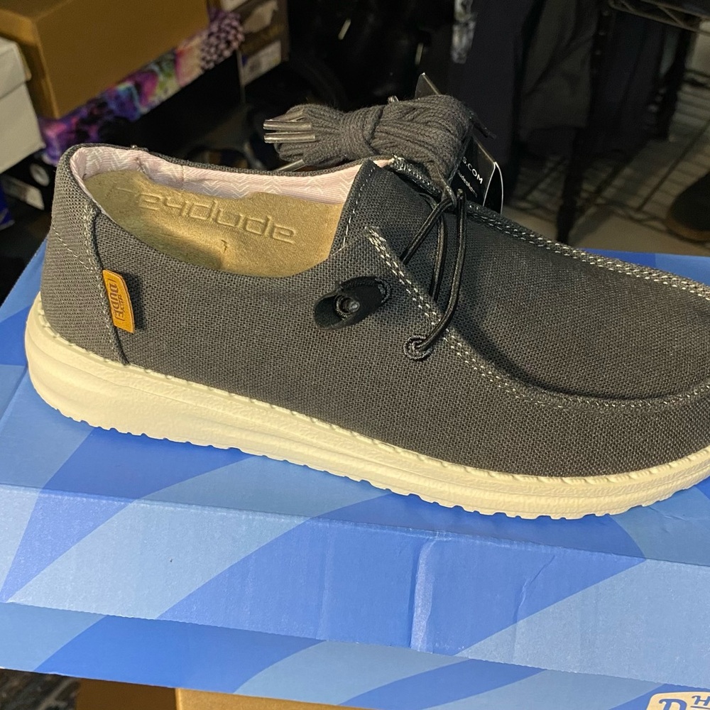 Hey Dude Gray Loafers - Picture 2 of 3